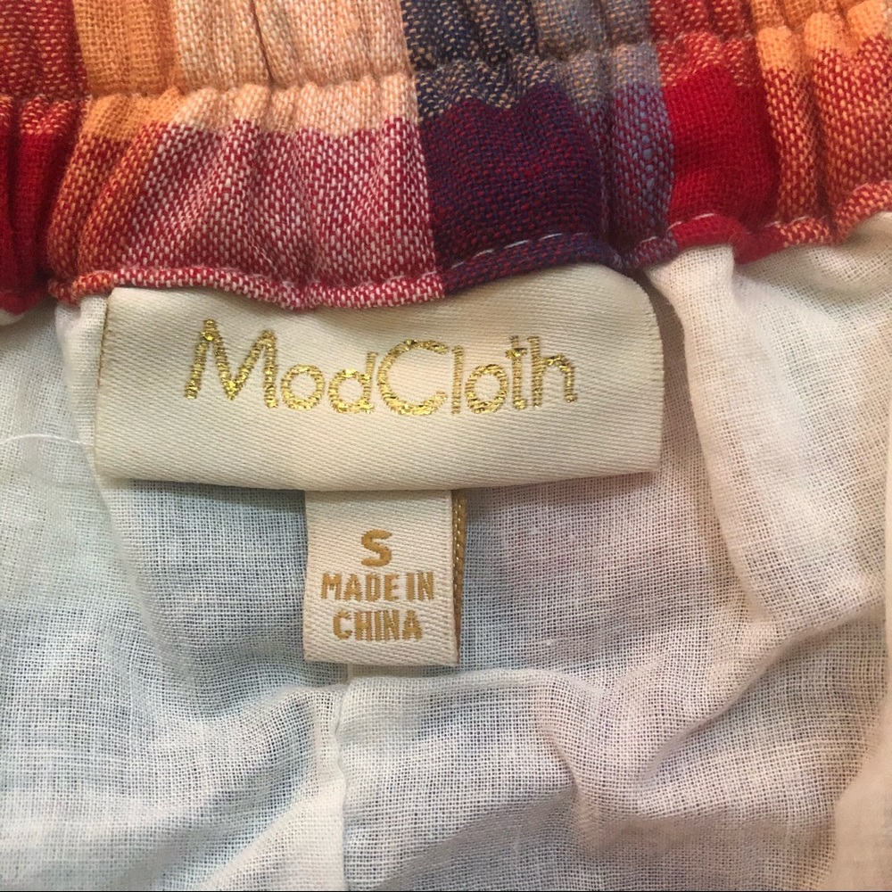 ModCloth Plaid Ruffle Mini Skirt - Picture 7 of 12